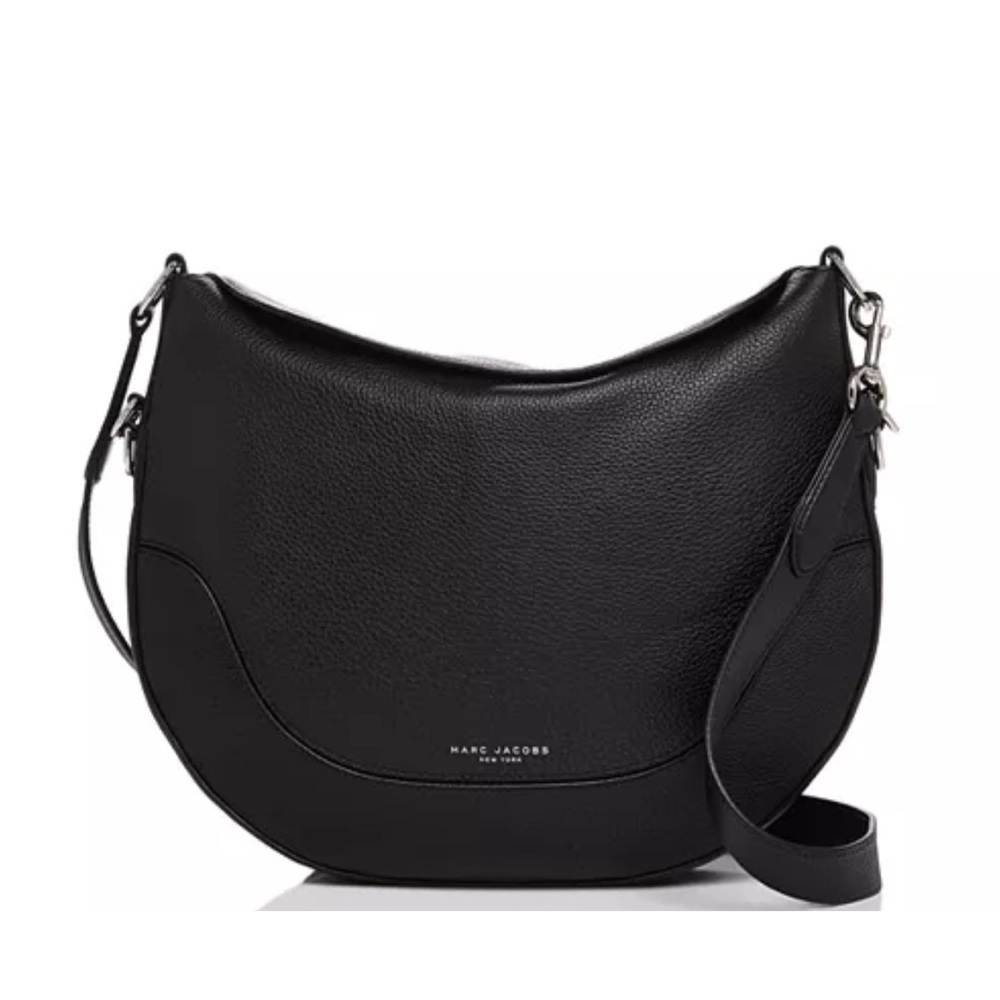 Marc Jacobs NWT Luxury Authentic Minimalist RARE Pebbled Leather Hobo Bag